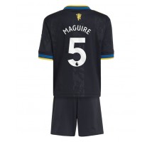 Manchester United Harry Maguire #5 Koszulka Trzecia dzieci 2025-26 Krótki Rękaw (+ krótkie spodenki)